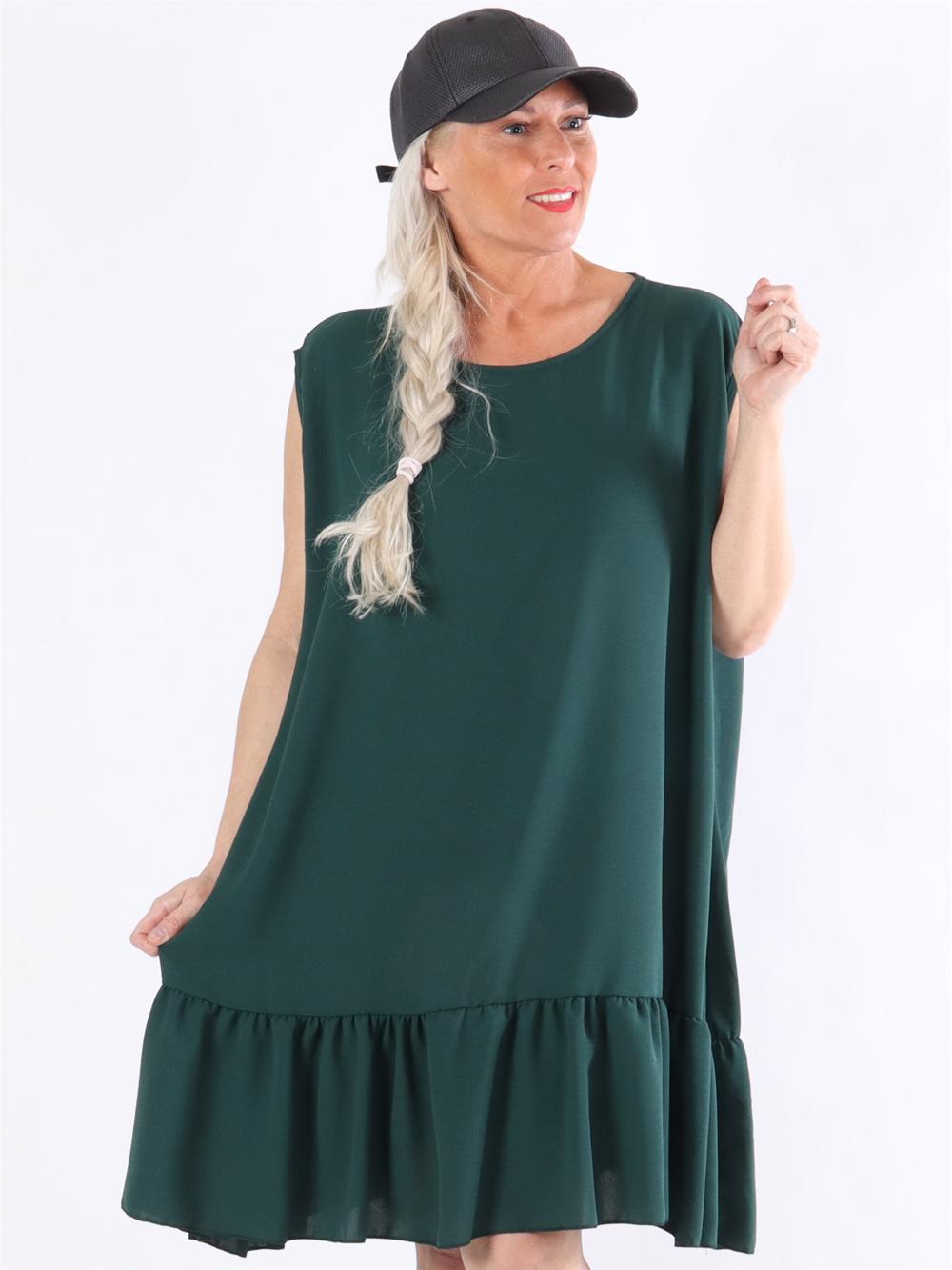 Manola - Klänning i lös passform med volang